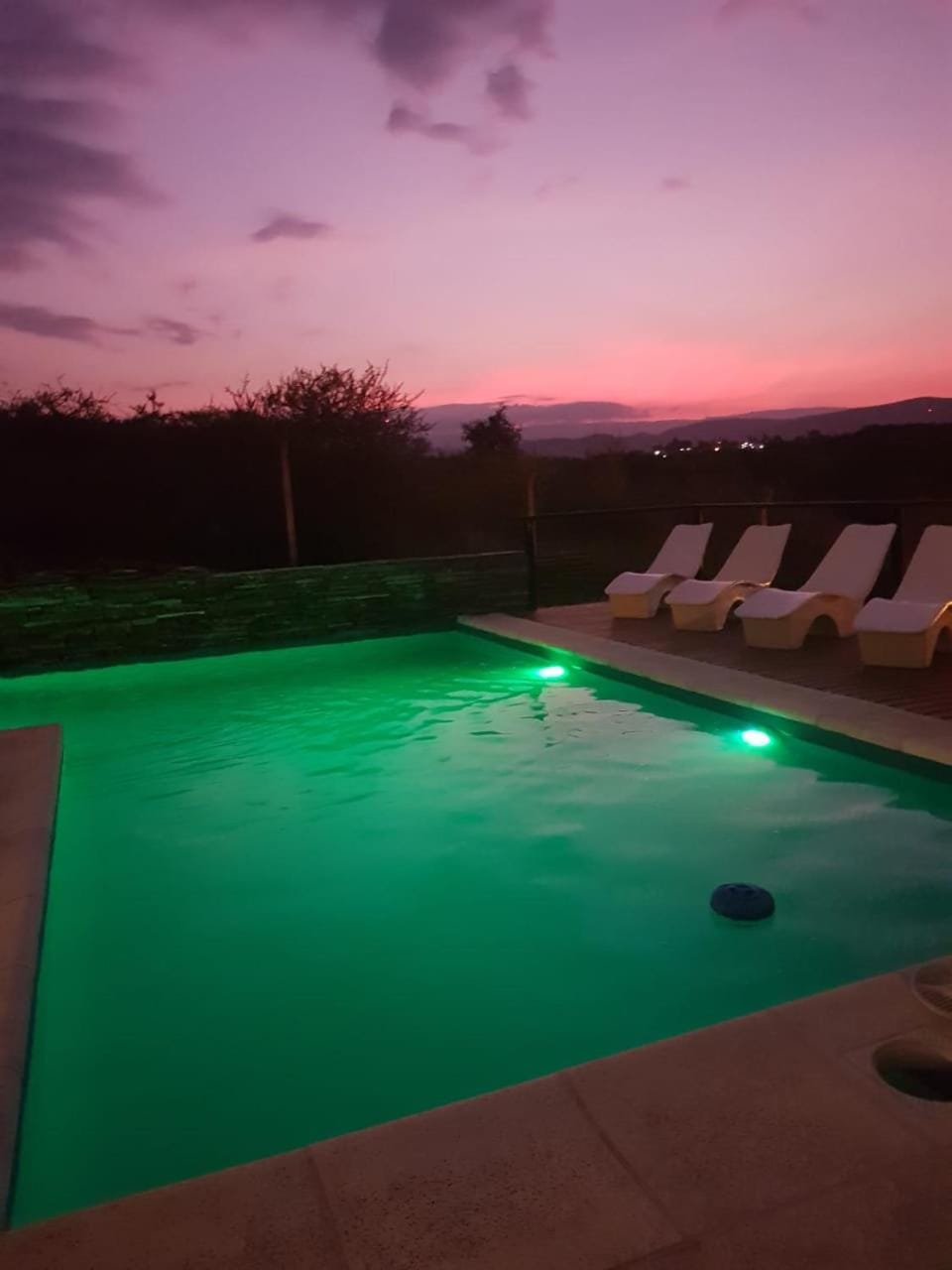 Swimming pool, Swimming pool, Sunset