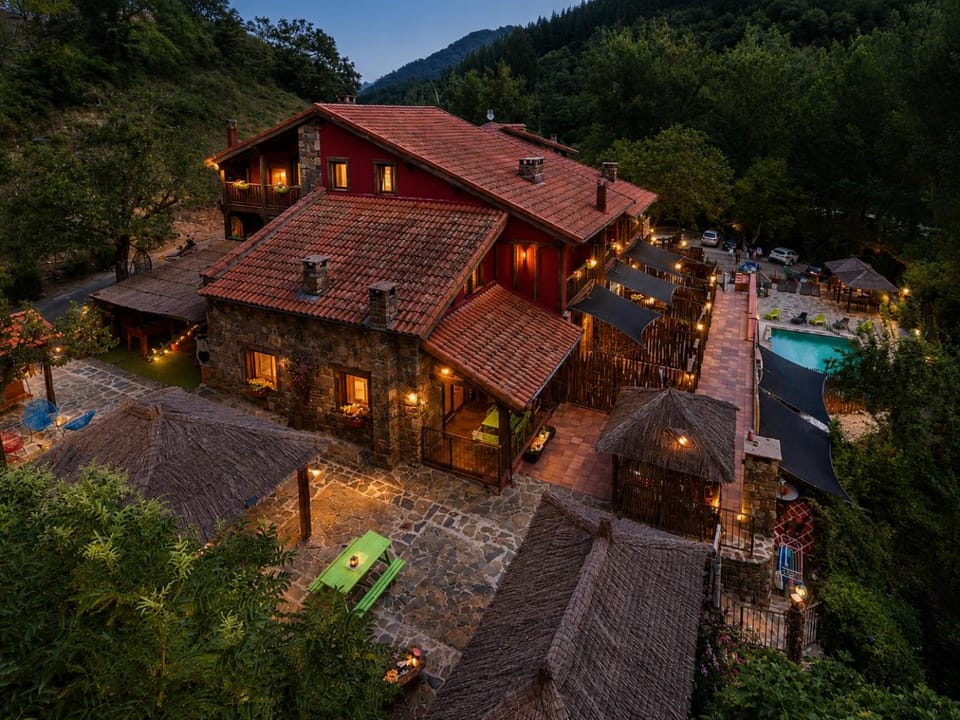 Property building, Natural landscape, Mountain view, Pool view