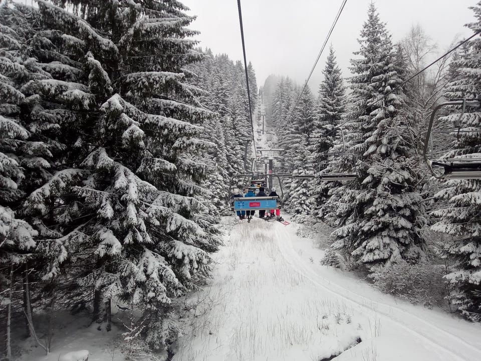 Winter, Ski School, Skiing, Skiing