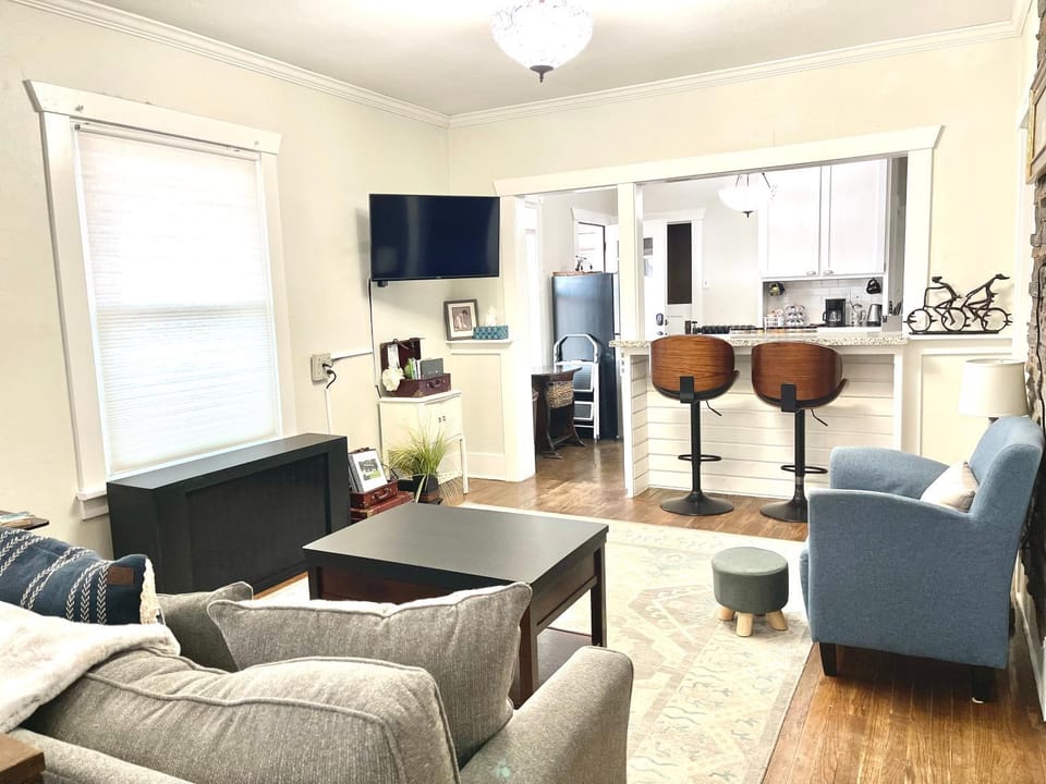 Property building, Living room, Dining area