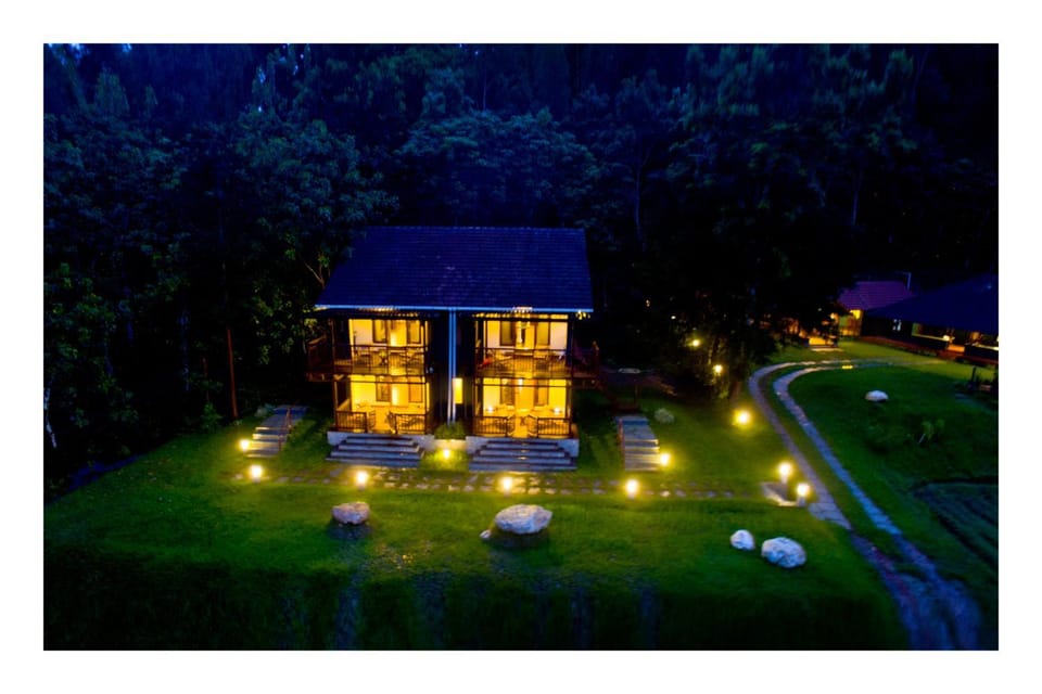 Property building, Night, Bedroom