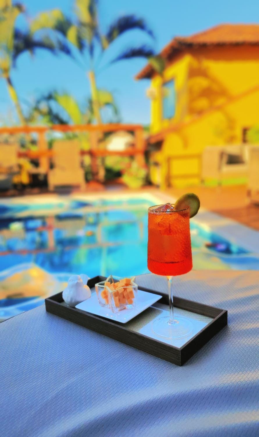 Property building, Area and facilities, Swimming pool, Drinks, Sunset