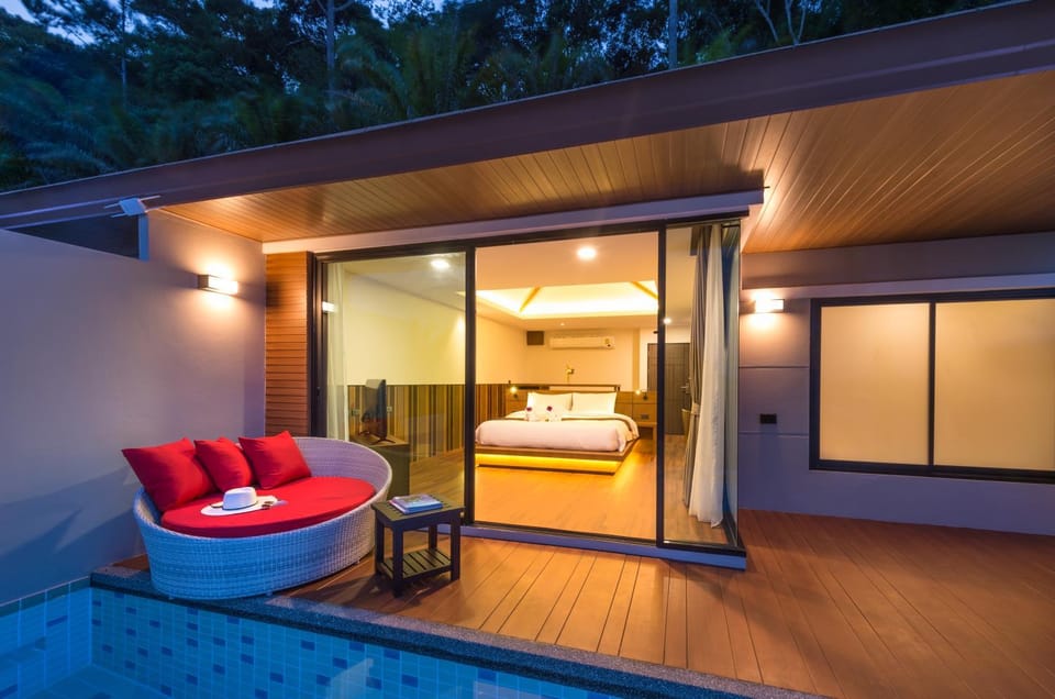 Bed, Night, Natural landscape, Bedroom