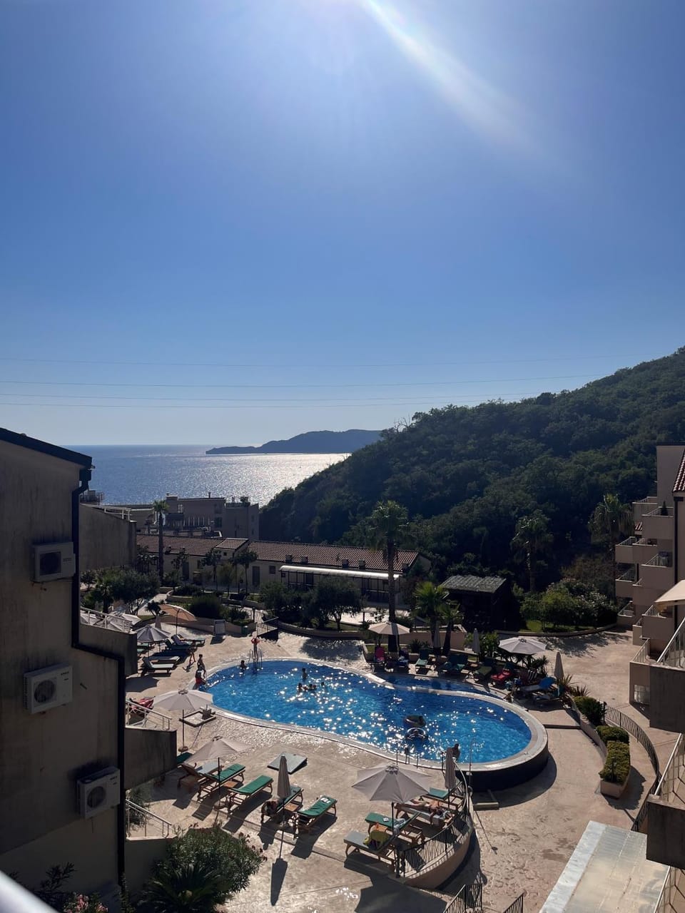 Nearby landmark, Day, Natural landscape, Mountain view, Pool view, Sea view, Swimming pool, sunbed