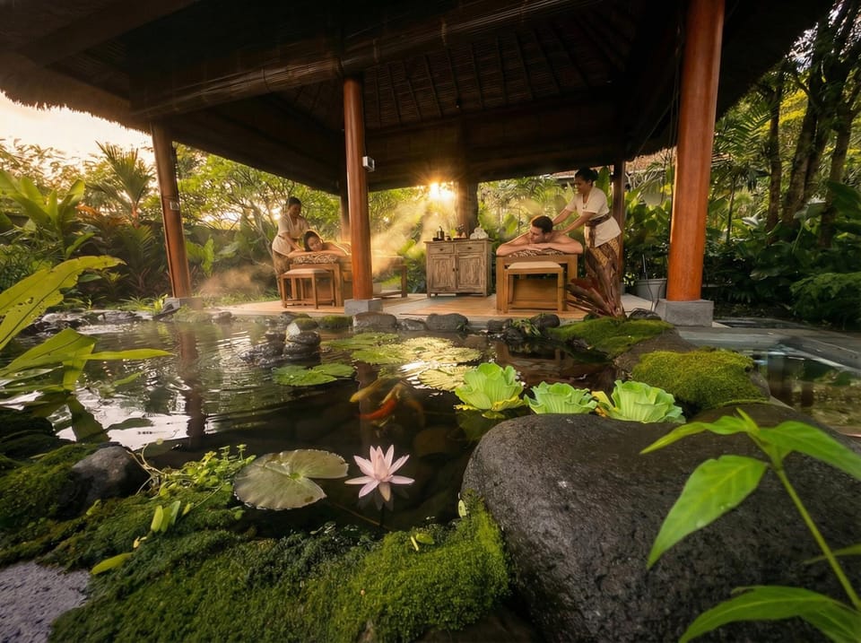 Massage, Spa and wellness centre/facilities, Garden view