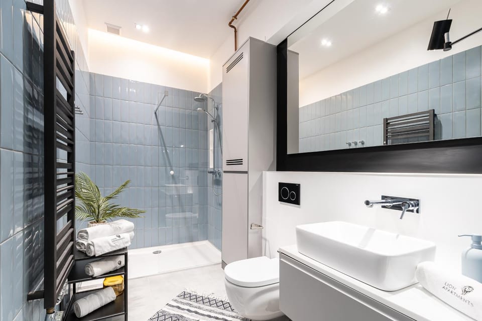 Shower, Toilet, Bathroom, towels