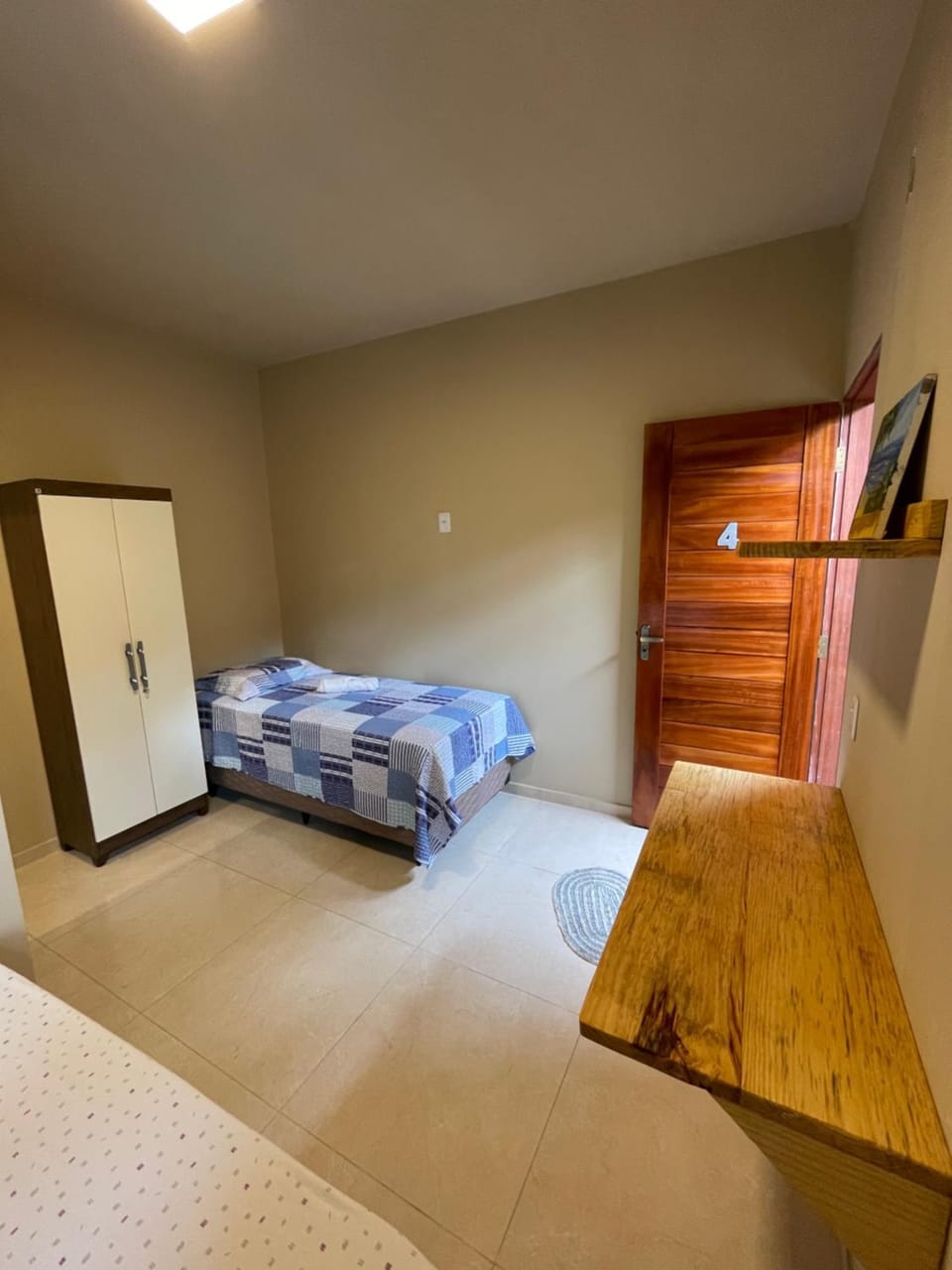 Bed, Photo of the whole room, Bedroom, towels, wardrobe, air conditioner