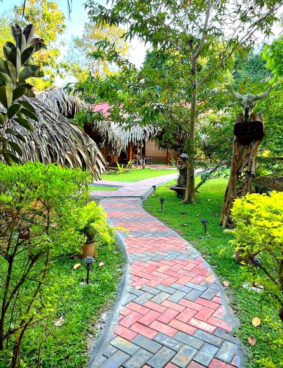 Property building, Spring, Natural landscape, Garden, Garden, Garden view