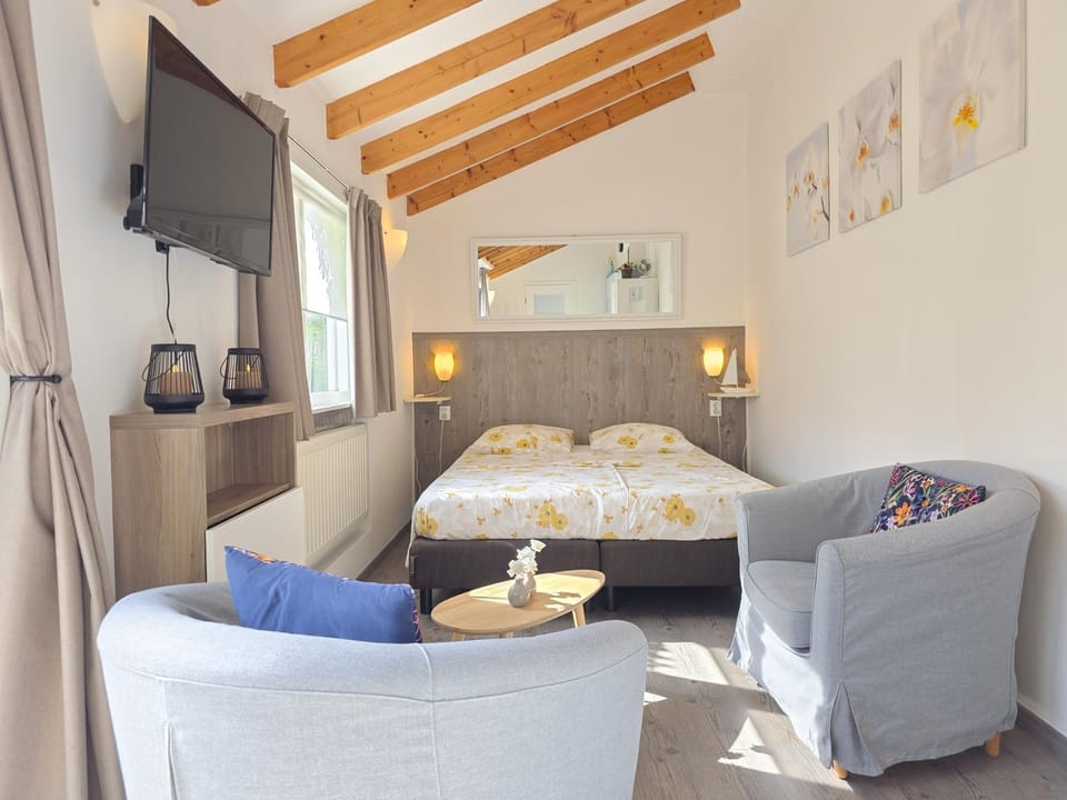 Bed, TV and multimedia, Seating area
