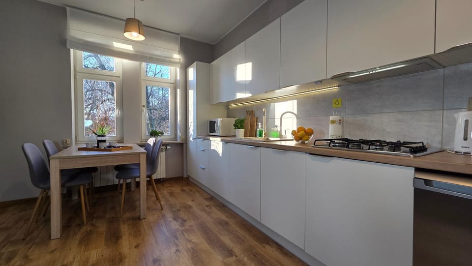 Kitchen or kitchenette, Dining area, dishwasher, stove