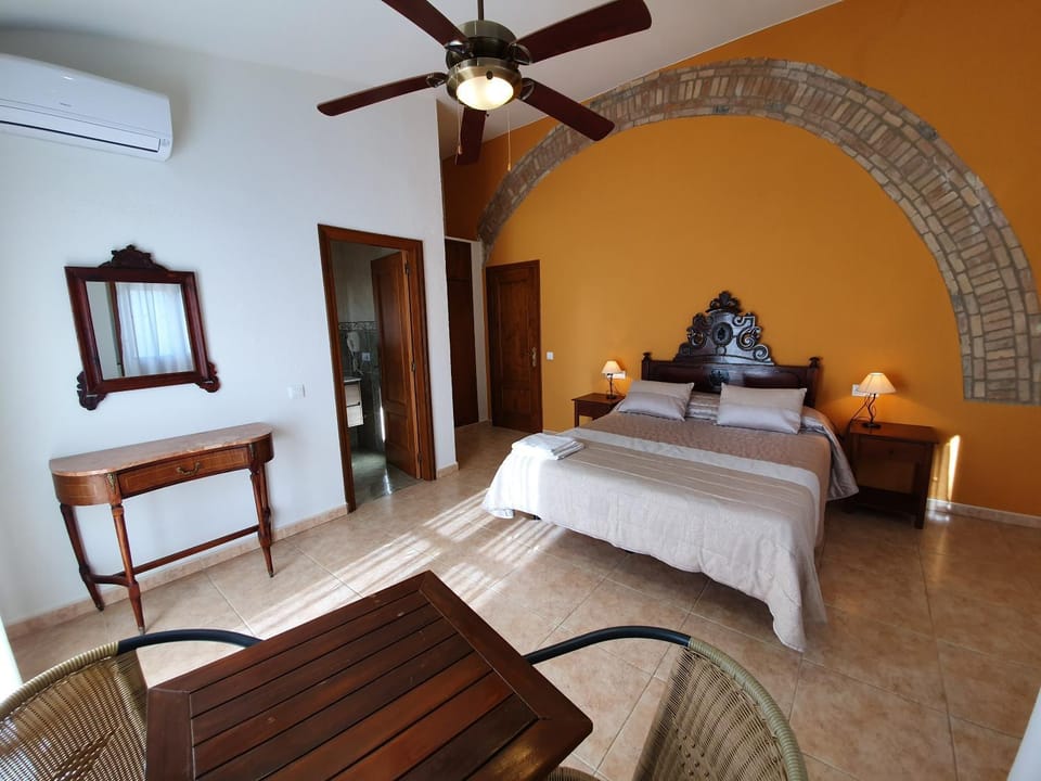 Balcony/Terrace, Bedroom, fireplace, air conditioner