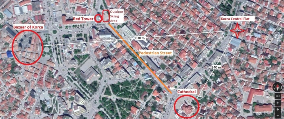 Korca Central Flat Apartment in North Macedonia