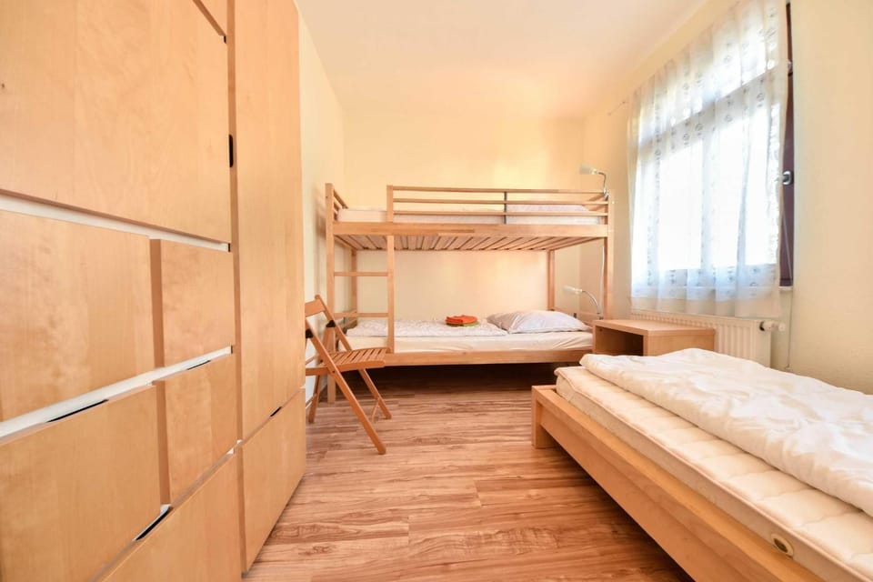 Bed, Photo of the whole room, Bedroom, bunk bed, wardrobe