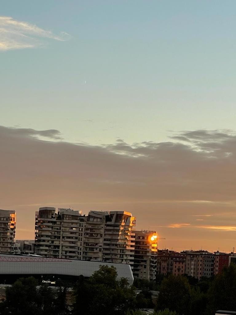 City view, Sunset
