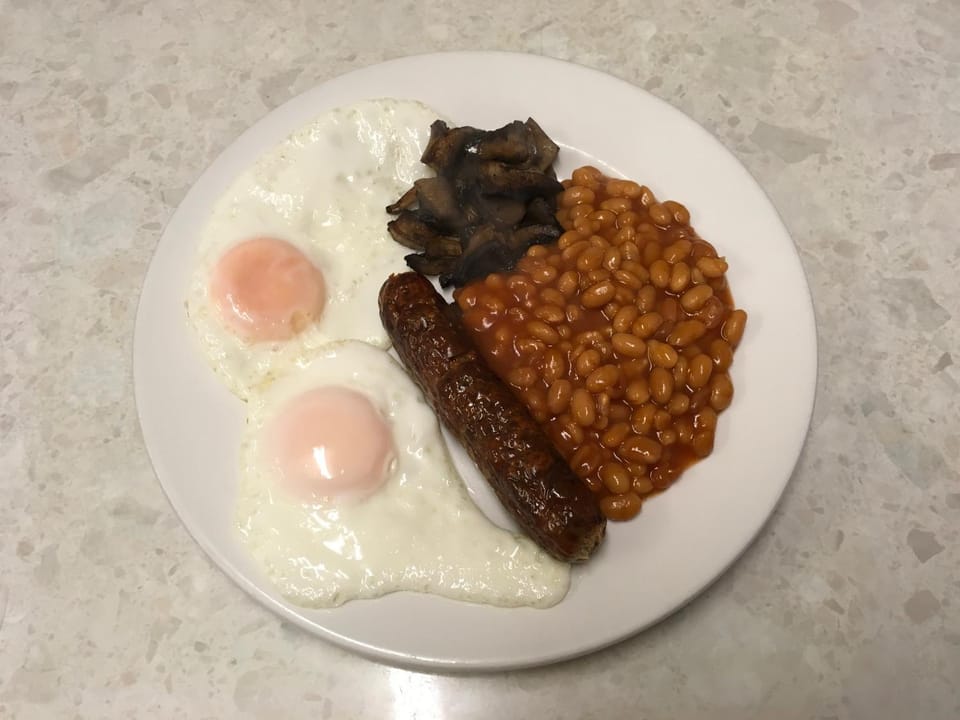 Food close-up, English/Irish breakfast