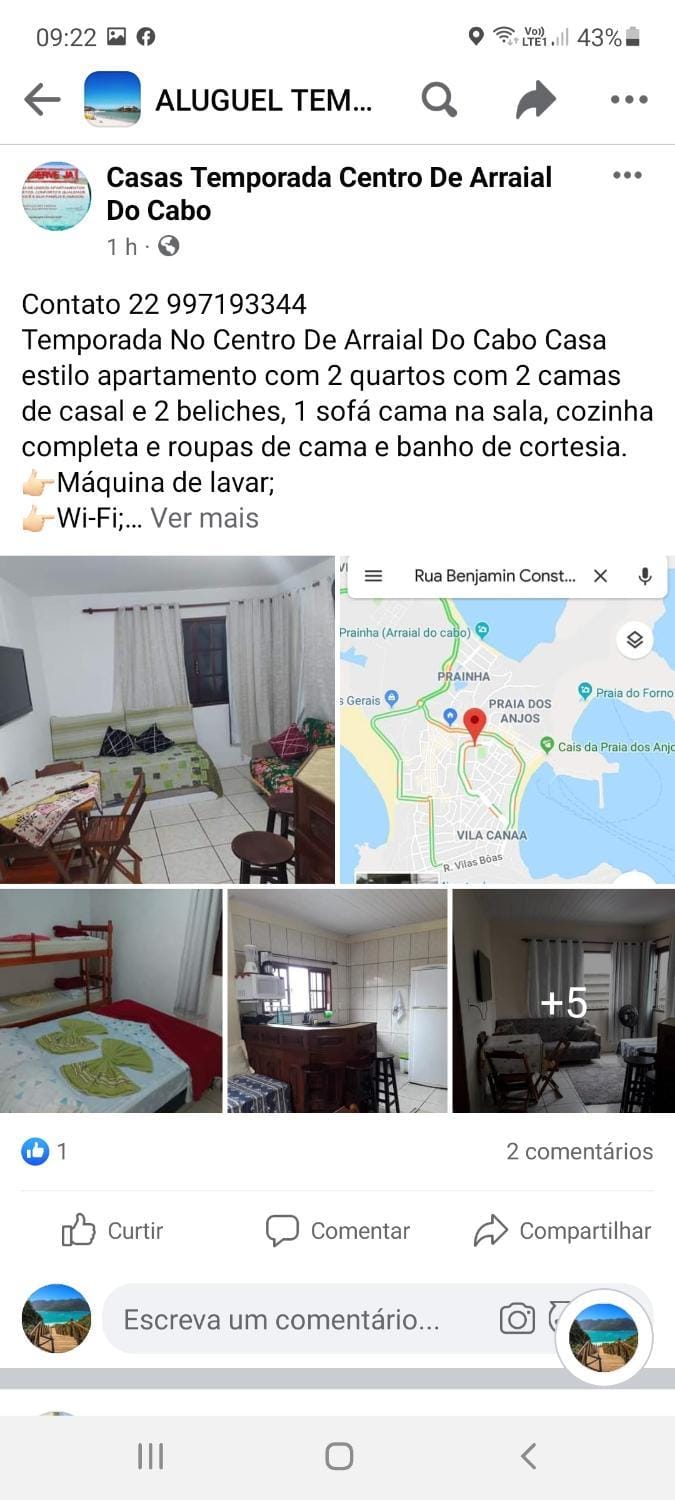 Centro De Arraial Do Cabo Apartment in State of Rio de Janeiro