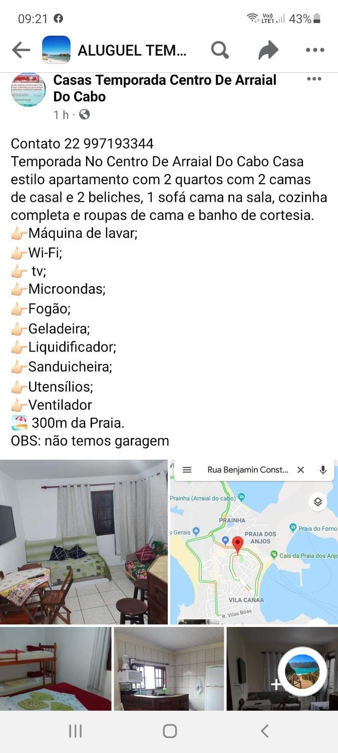 Centro De Arraial Do Cabo Apartment in State of Rio de Janeiro