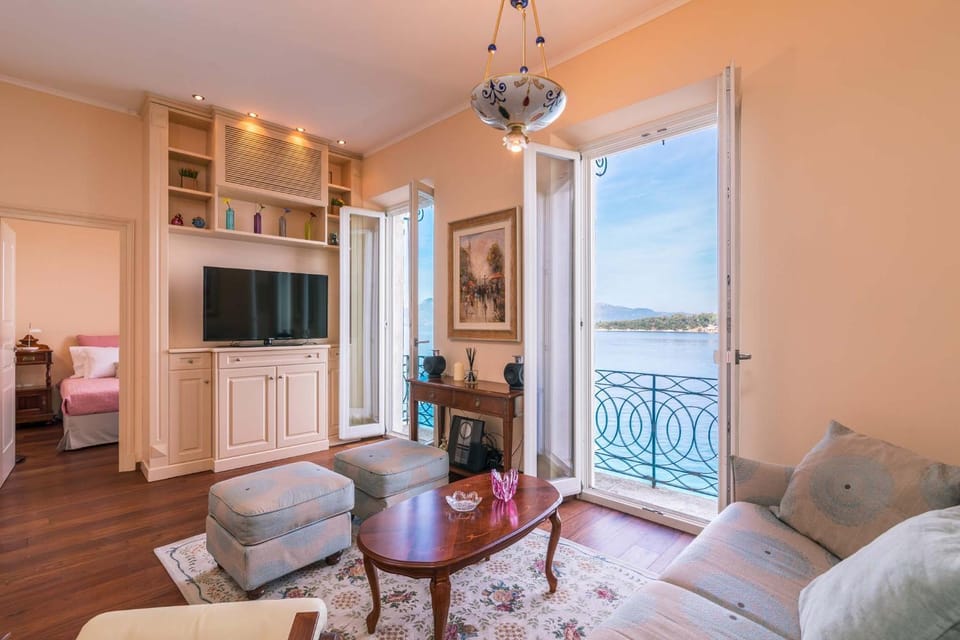 Living room, Seating area, Sea view