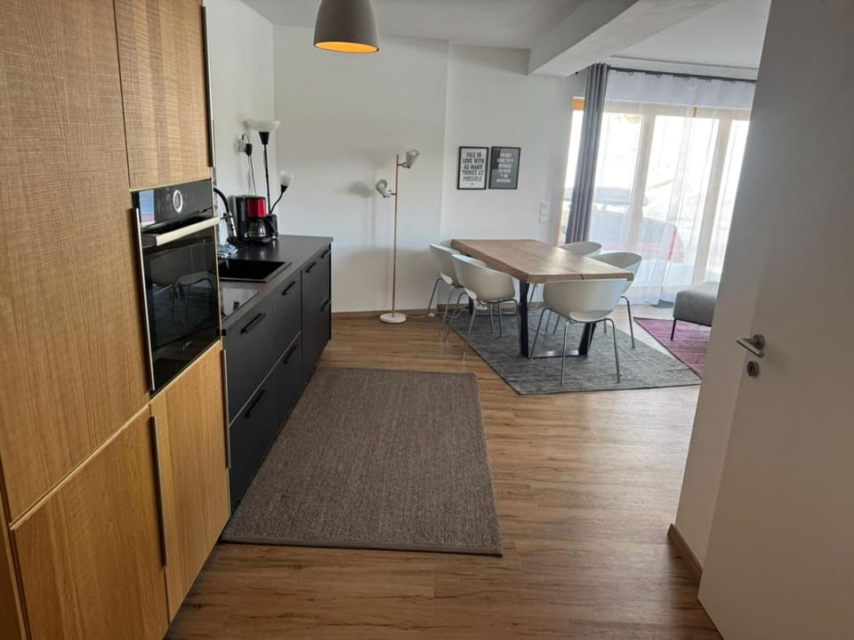 Living room, kitchen