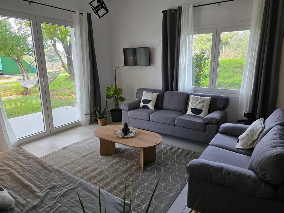 TV and multimedia, Living room, Seating area, Garden view