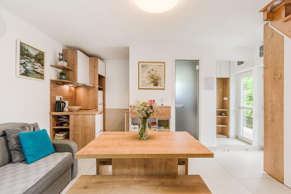 Kitchen or kitchenette, Living room, Seating area, Dining area, wardrobe