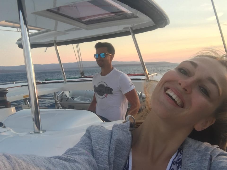 Luxury Catamaran Lagoon 42, AC & GN Docked boat in Split