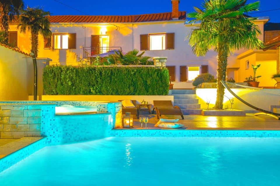 Facade/entrance, Night, Swimming pool, Swimming pool
