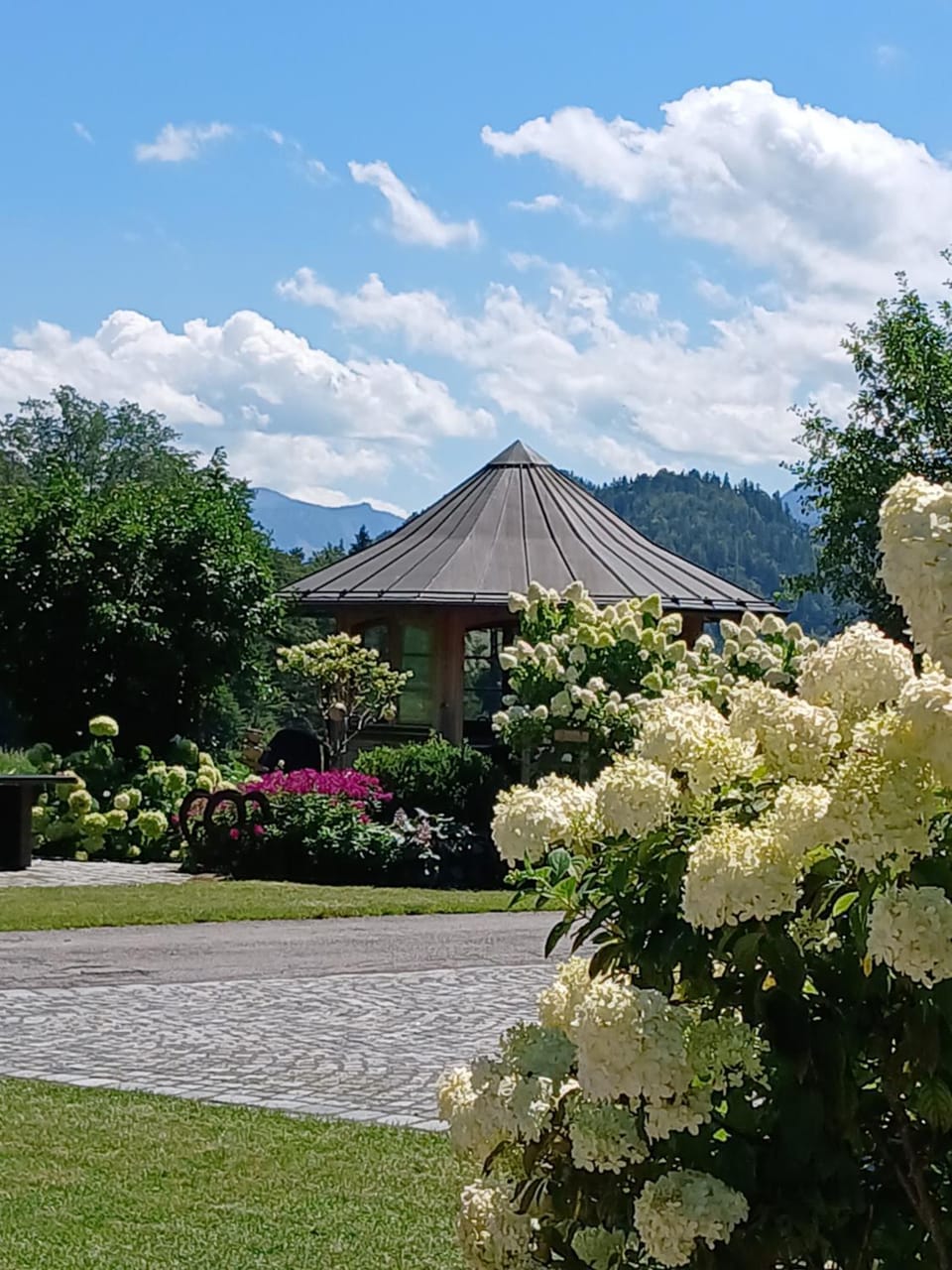 Natural landscape, Garden, Garden view, Mountain view