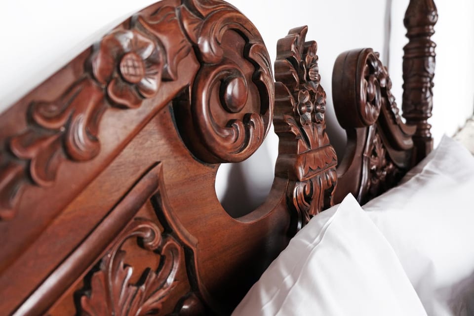 Bed, Decorative detail, Bedroom
