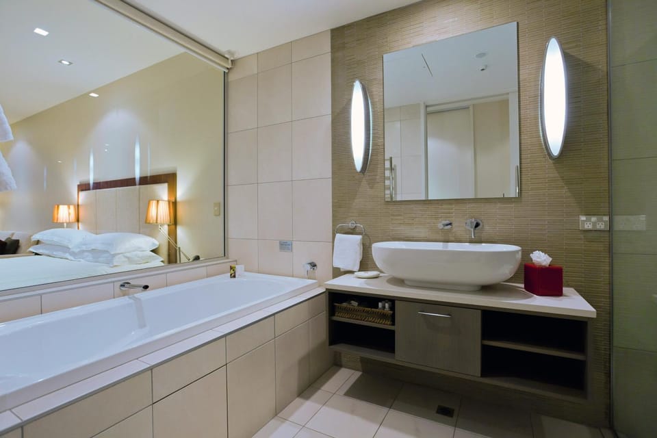 Bathroom, Lake view, Bath