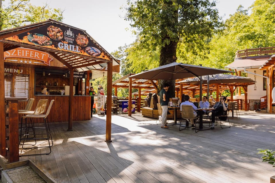 Restaurant/places to eat, Day, People, Balcony/Terrace, Food and drinks, Food, group of guests
