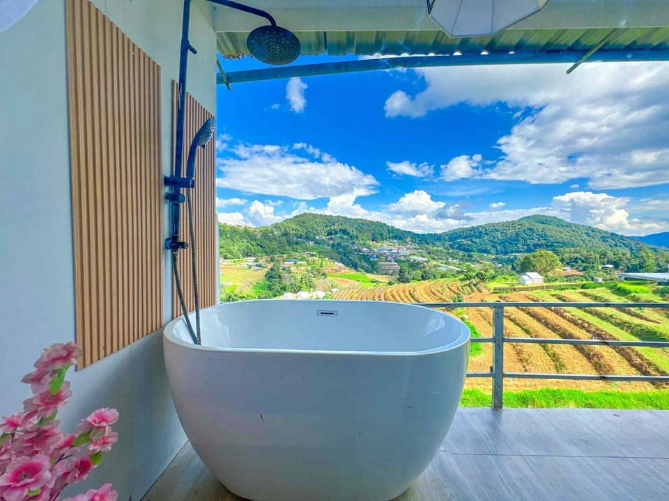 Day, Natural landscape, View (from property/room), Balcony/Terrace, Mountain view