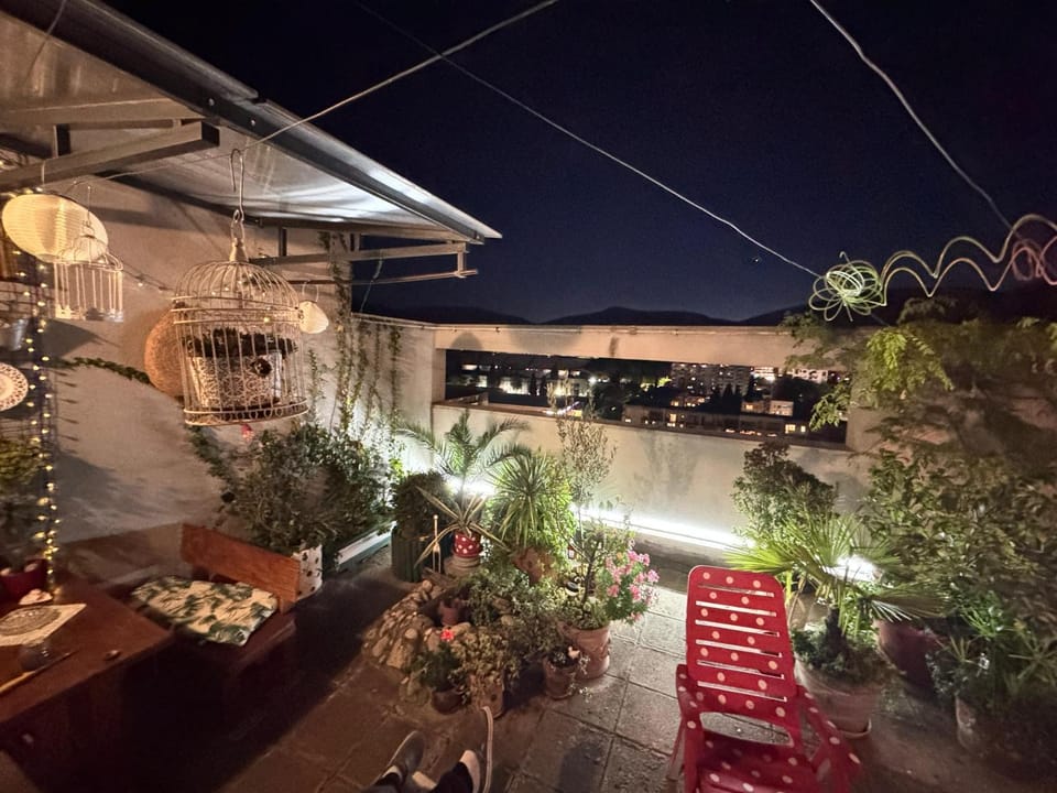 Night, View (from property/room), Balcony/Terrace