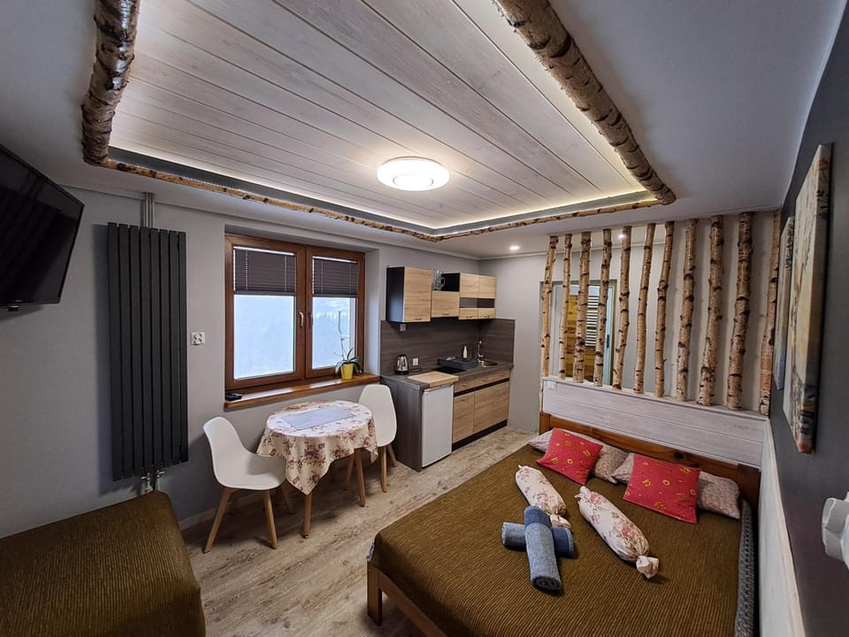 Bed, Kitchen or kitchenette, Photo of the whole room