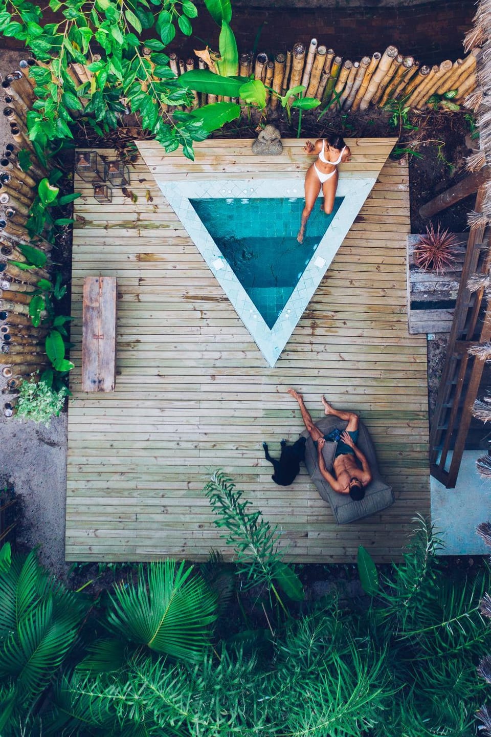 Bird's eye view, Hot Tub