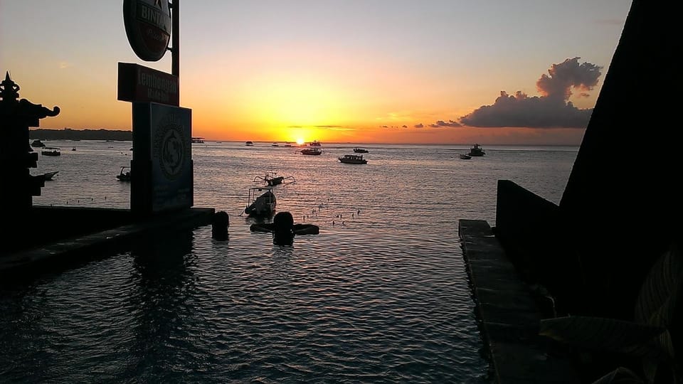 Swimming pool, Sunset