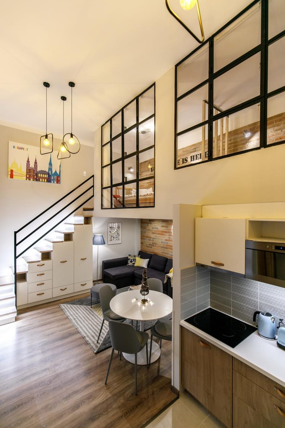 Kitchen or kitchenette, Living room