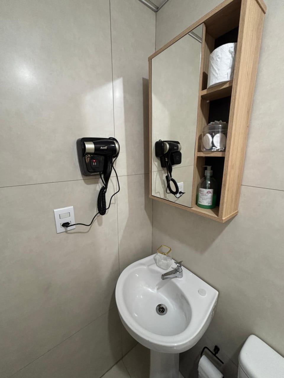 Bathroom, hair dryier