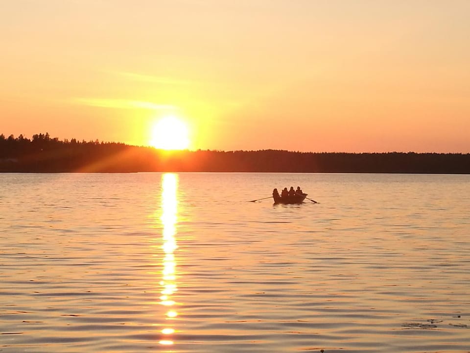 Natural landscape, Activities, Canoeing, Lake view, Sunset