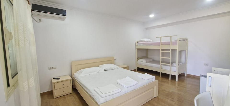 Bed, bunk bed, air conditioner