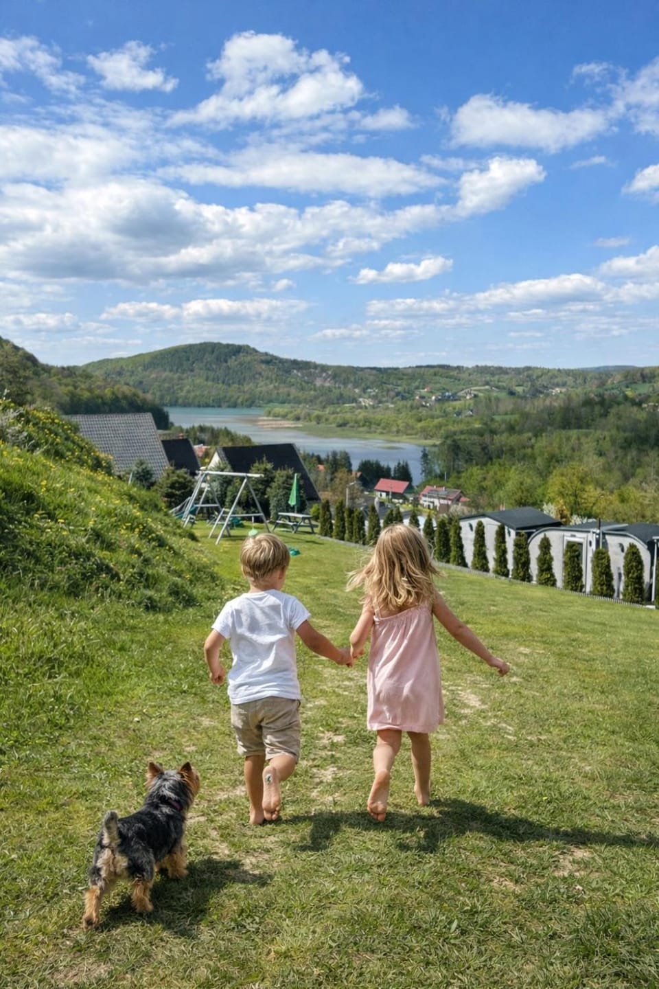 Day, Natural landscape, Mountain view, children