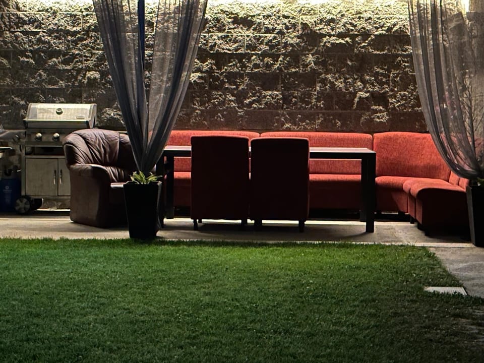 Patio, Garden, Seating area, Garden view