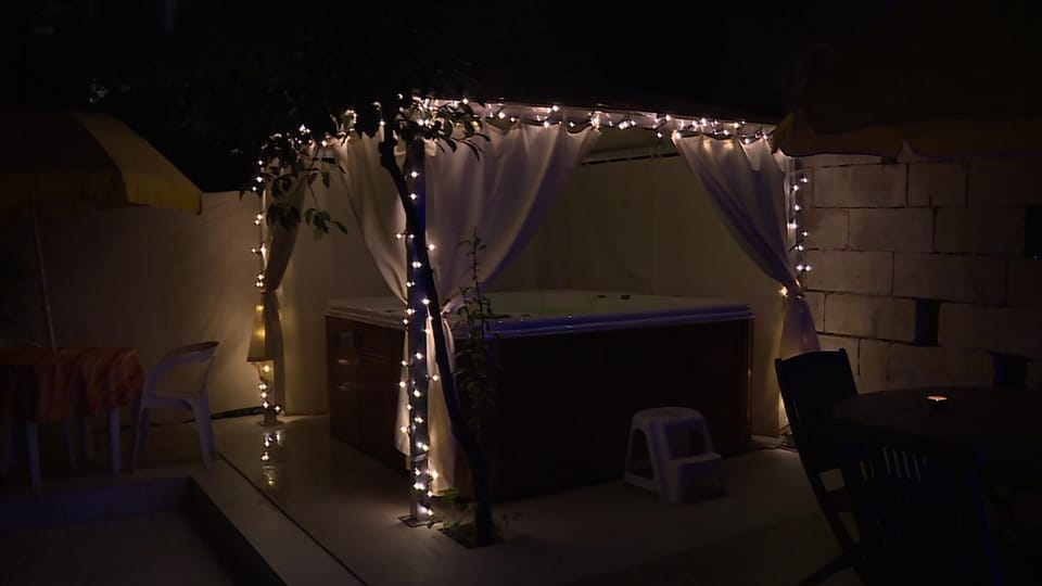 Patio, BBQ facilities, Garden, Seating area, Swimming pool