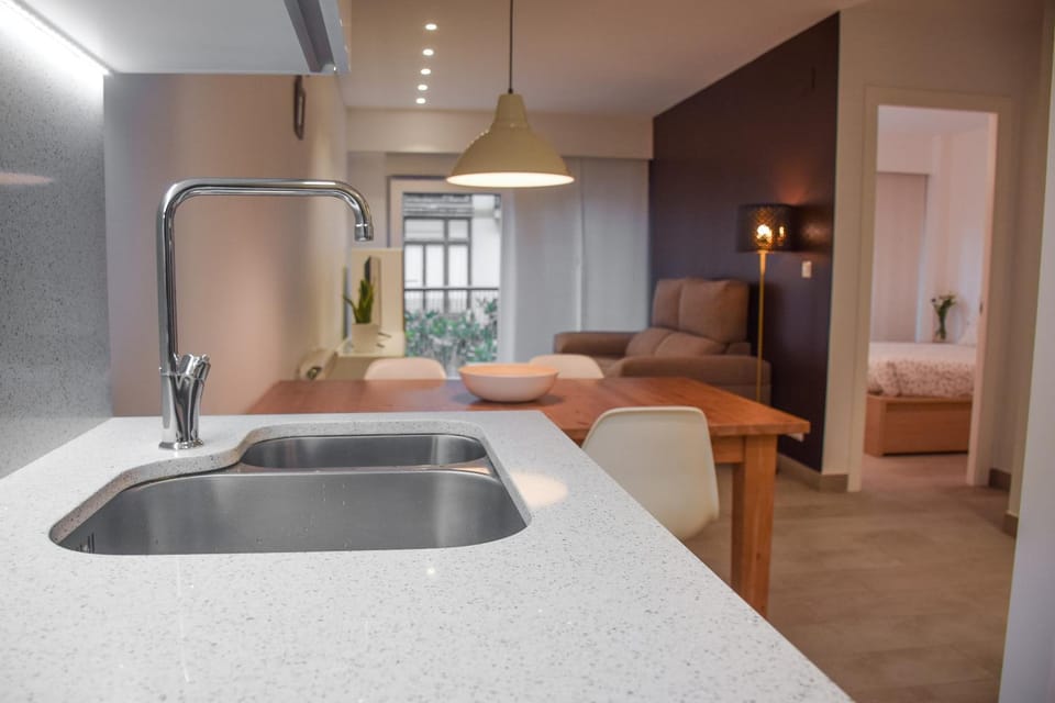 Kitchen or kitchenette, Living room