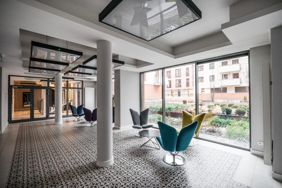 Patio, Lobby or reception, Floor plan, Area and facilities