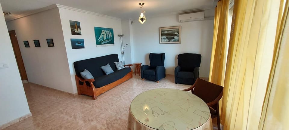 Living room, air conditioner