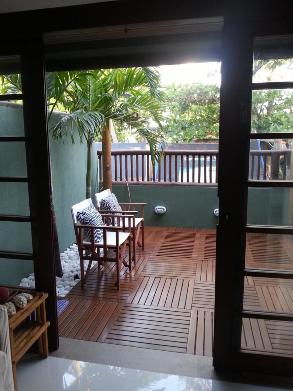 Shower, Patio, Balcony/Terrace, Seating area