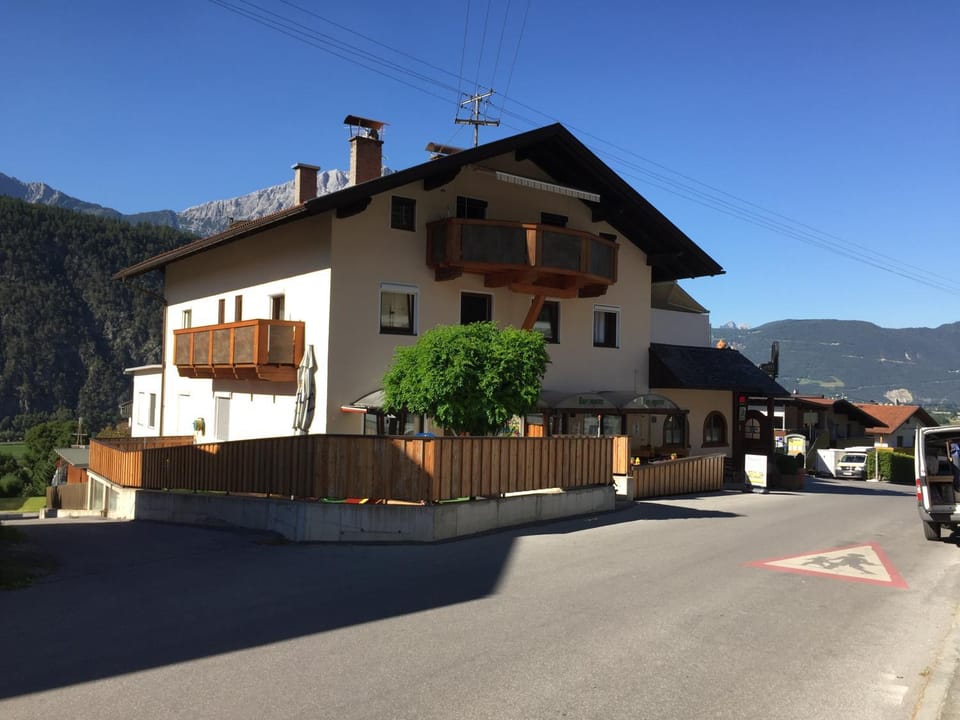 Property building, Facade/entrance, Natural landscape, Mountain view