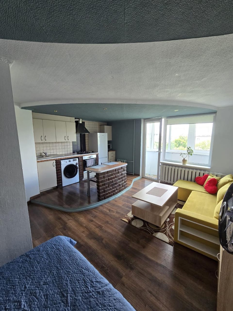 Kitchen or kitchenette, Living room, kitchen