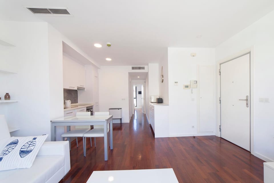 Kitchen or kitchenette, Living room, Dining area